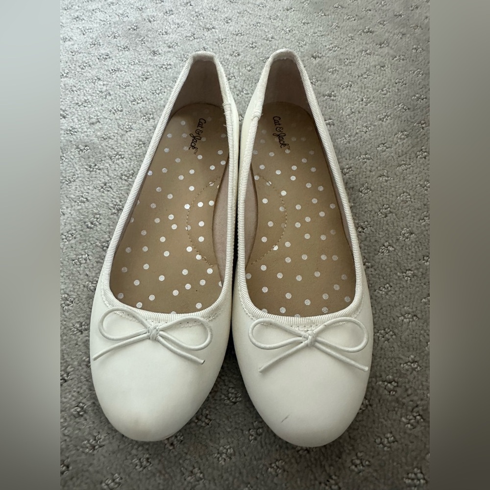 Cat & Jack White Ballet Flats